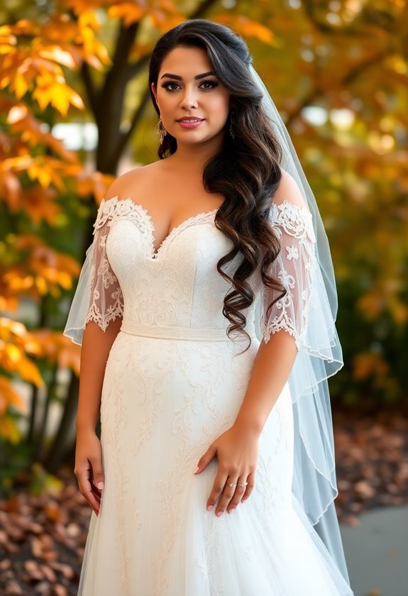 elegant off the shoulder bridal gowns