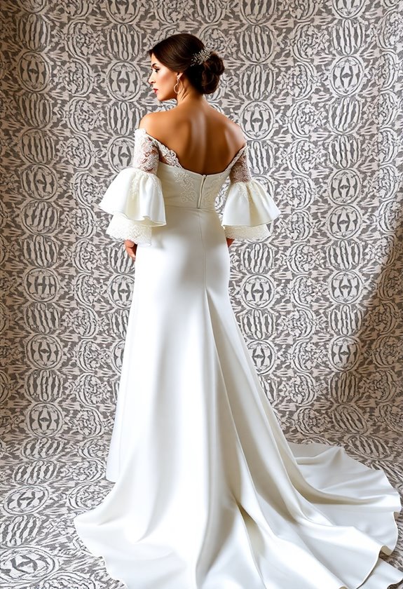 elegant off the shoulder gowns