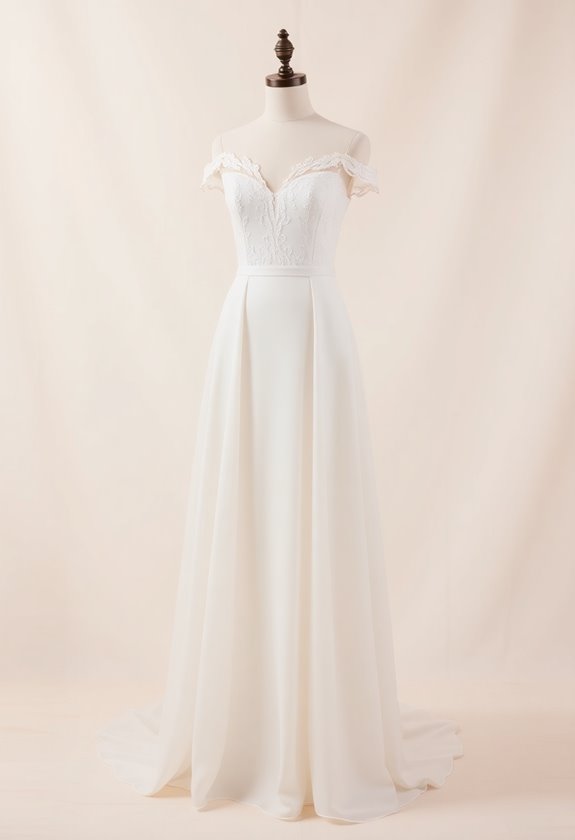 elegant off the shoulder gowns