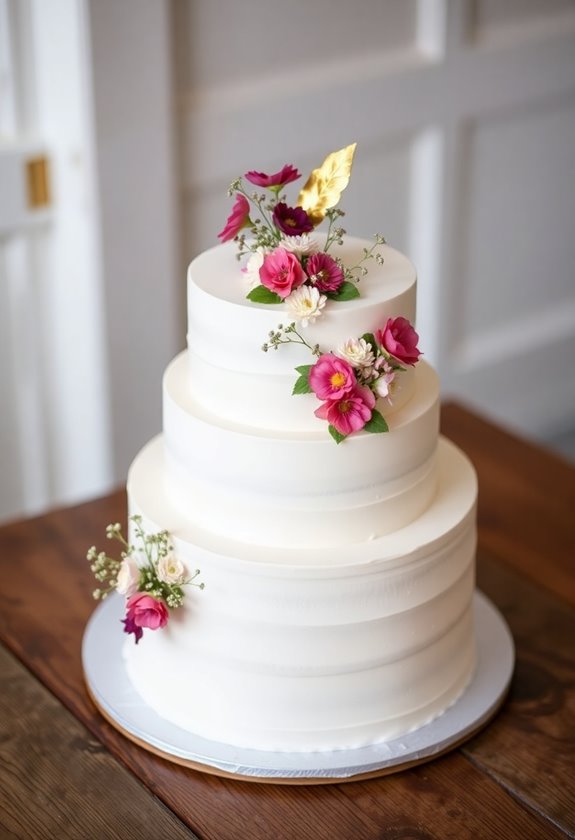 elegant simple wedding cakes
