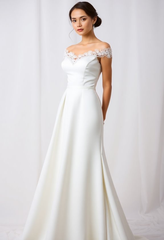 elegant simplicity in bridal fashion