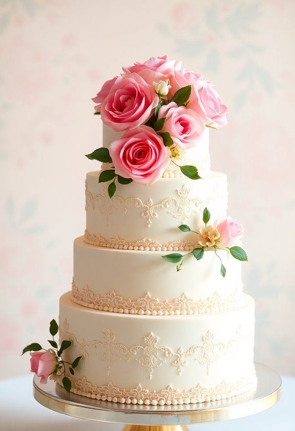 elegant tiered wedding cakes