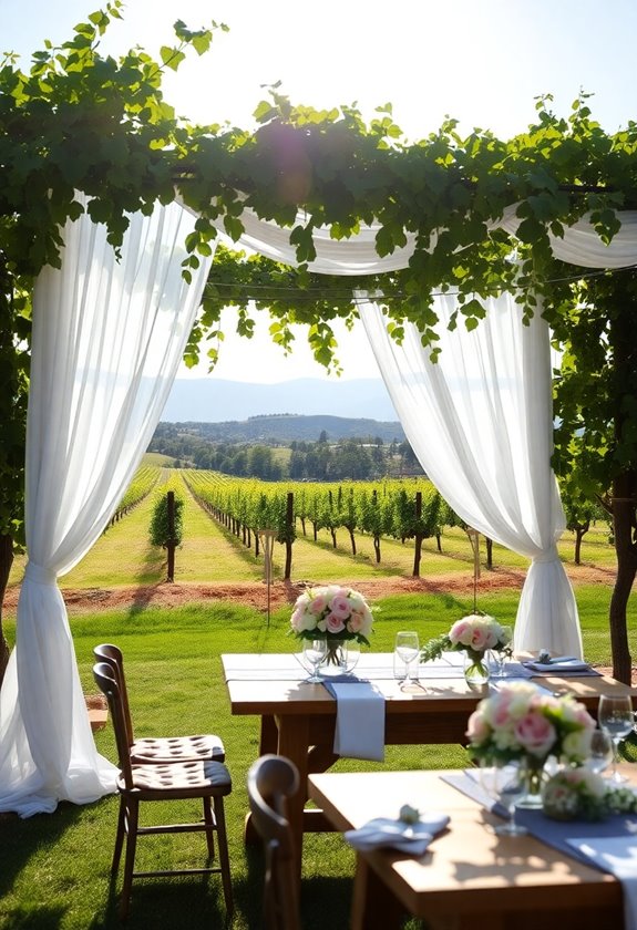 elegant vineyard wedding experience