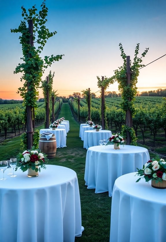 elegant vineyard wedding experience