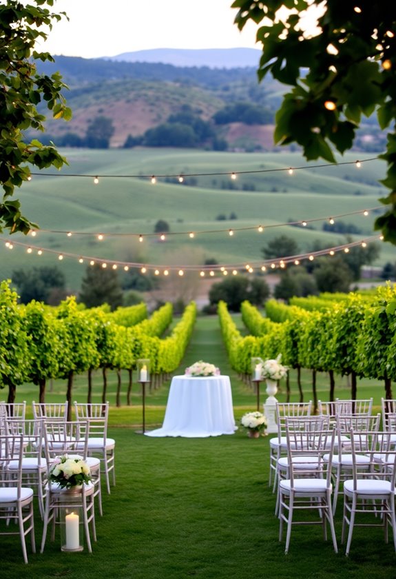 elegant vineyard wedding venue