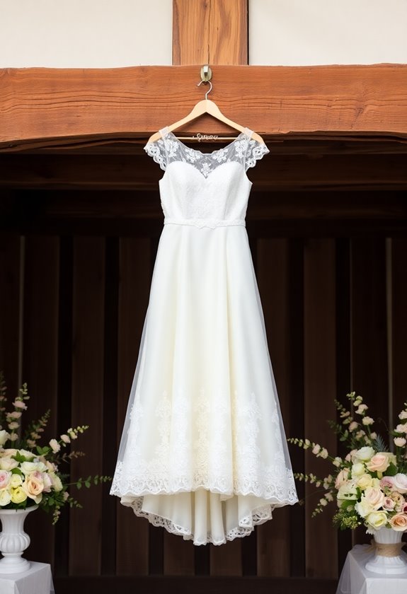 elegant vintage tea length dress