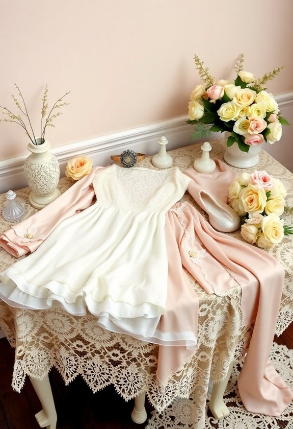 elegant wedding party attire