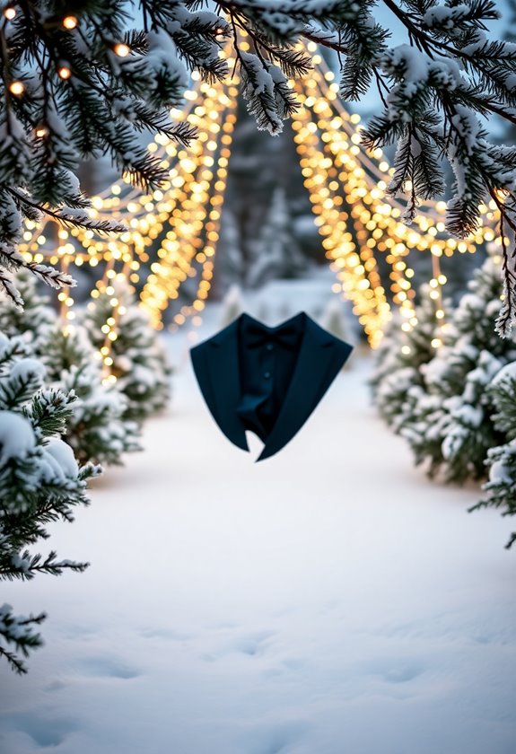elegant winter wedding tuxedos