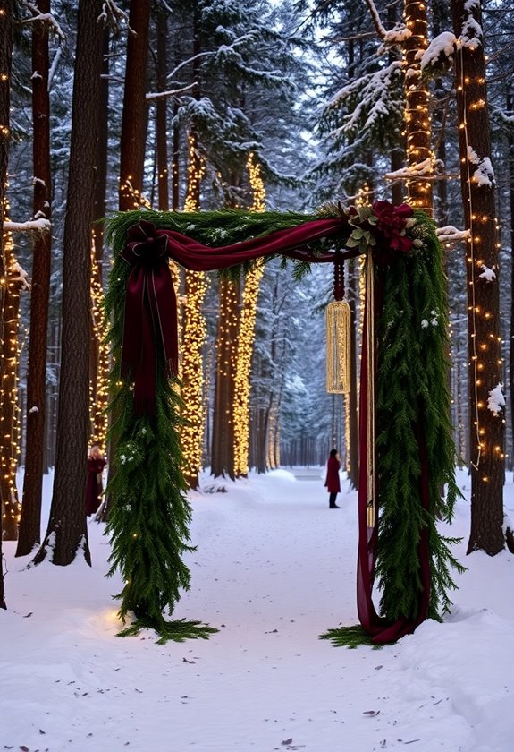 enchanting christmas wedding themes