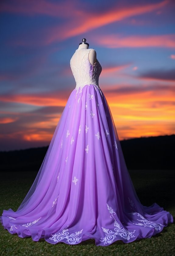 enchanting gradient wedding dresses