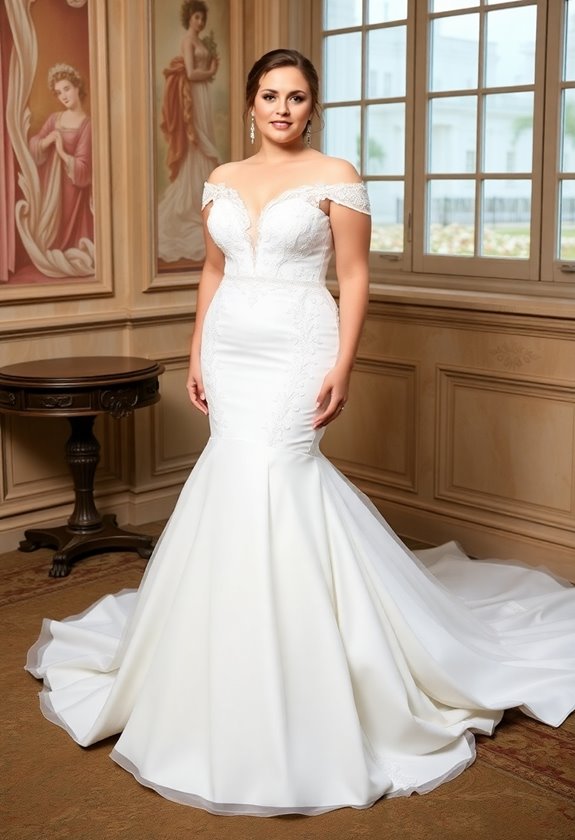 enchanting off the shoulder elegance