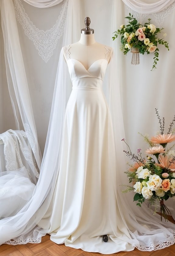 ethereal bridal gown selection