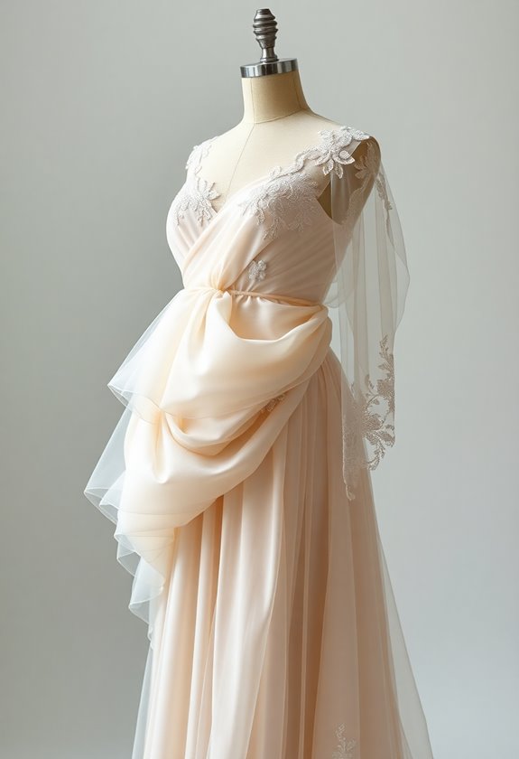 explore bridal gown fabrics