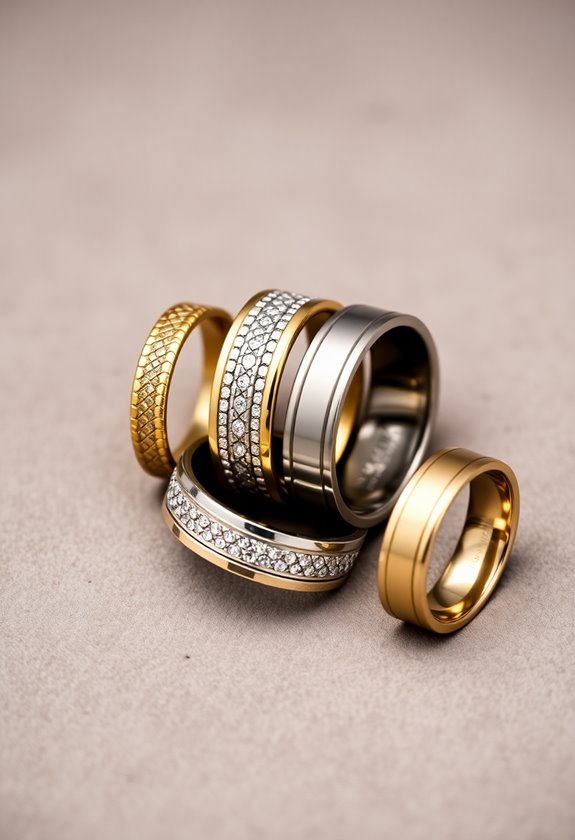 explore wedding band metals