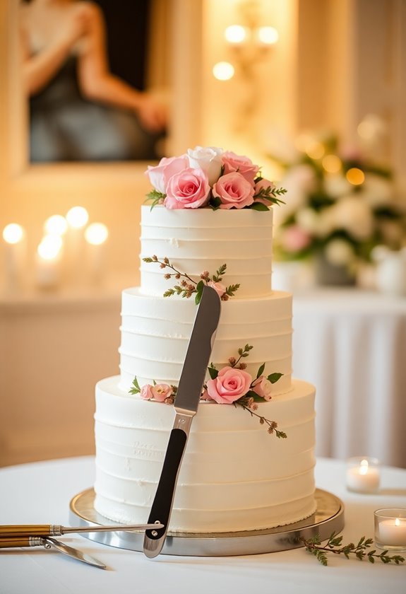 fair wedding cake slicing