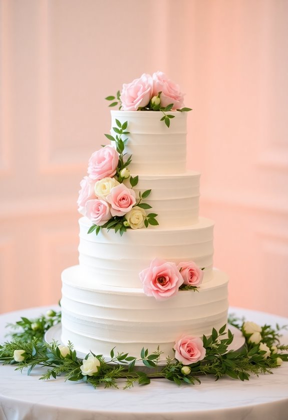 faux flowers for wedding cakes