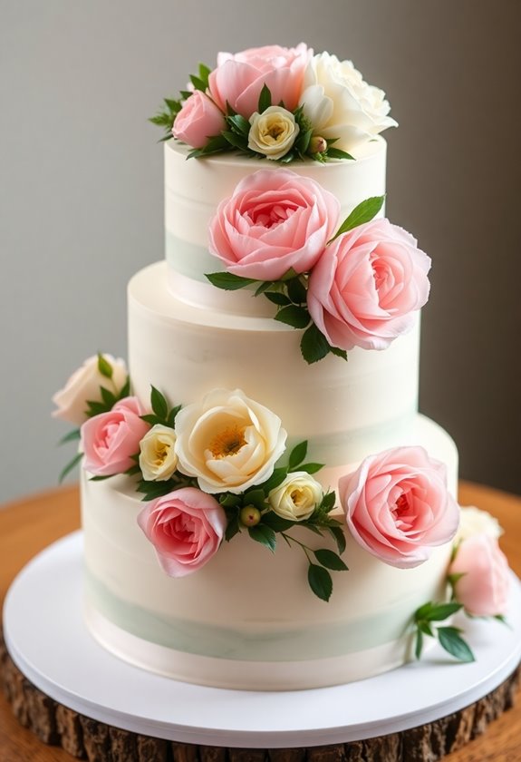floral cake color inspiration