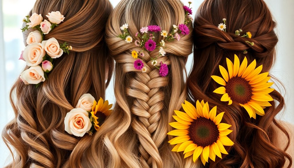 floral hair style inspiration