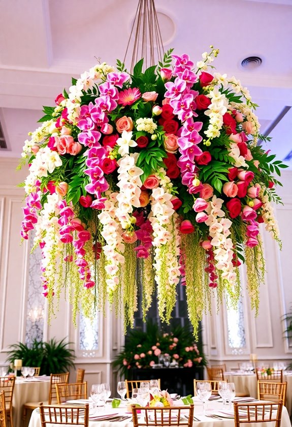 floral installations enhance weddings