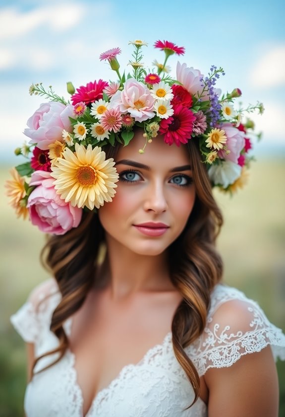 flower crowns for summer brides