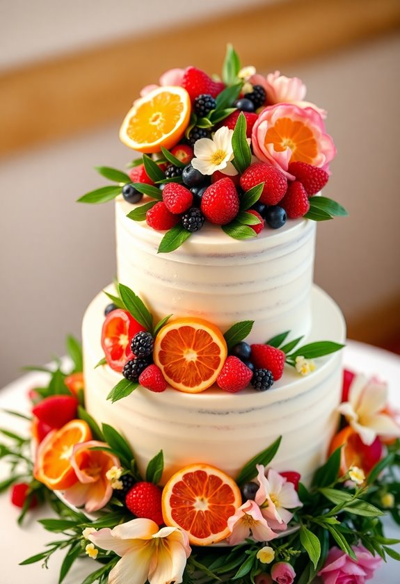 fresh fruits for wedding cakes