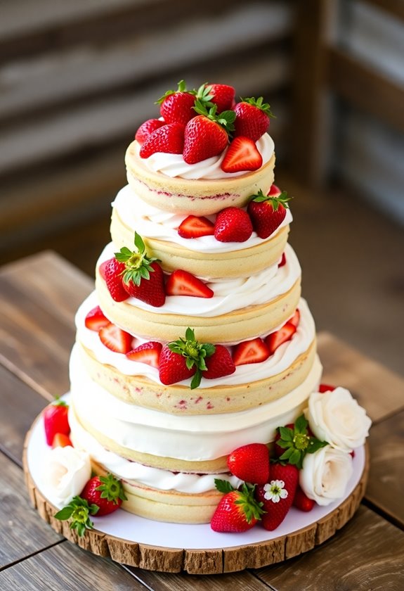 fresh light elegant dessert