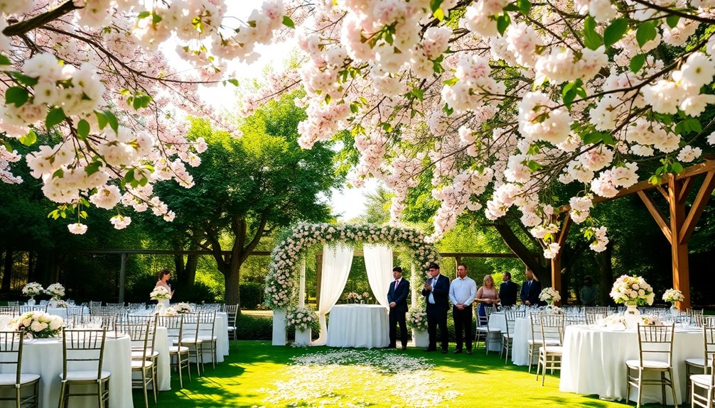 garden wedding spring considerations