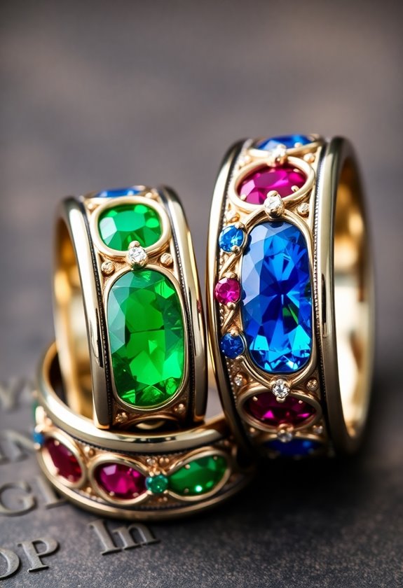 gemstone inlays for weddings