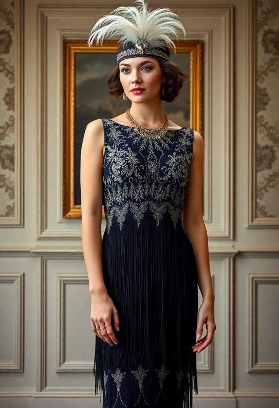 glamorous flapper wedding dresses