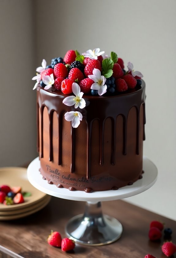 gluten free chocolate ganache cake
