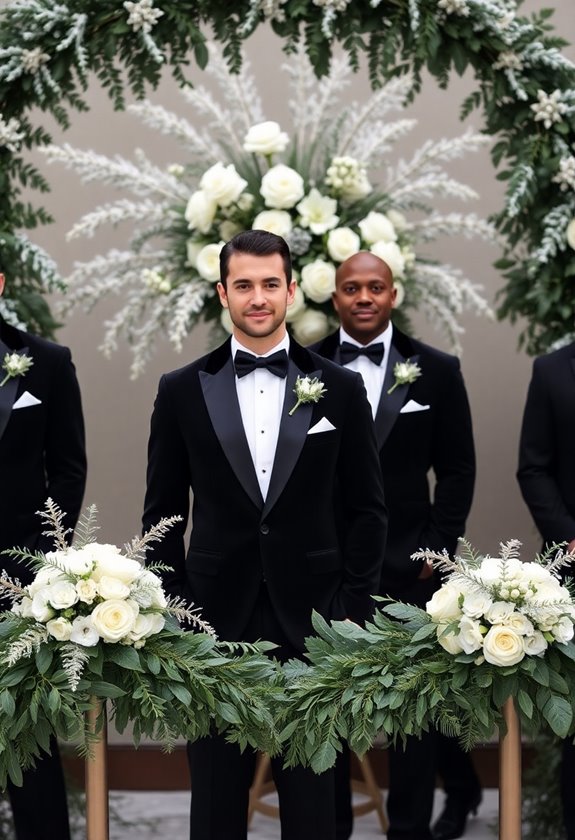 groom and groomsmen coordination