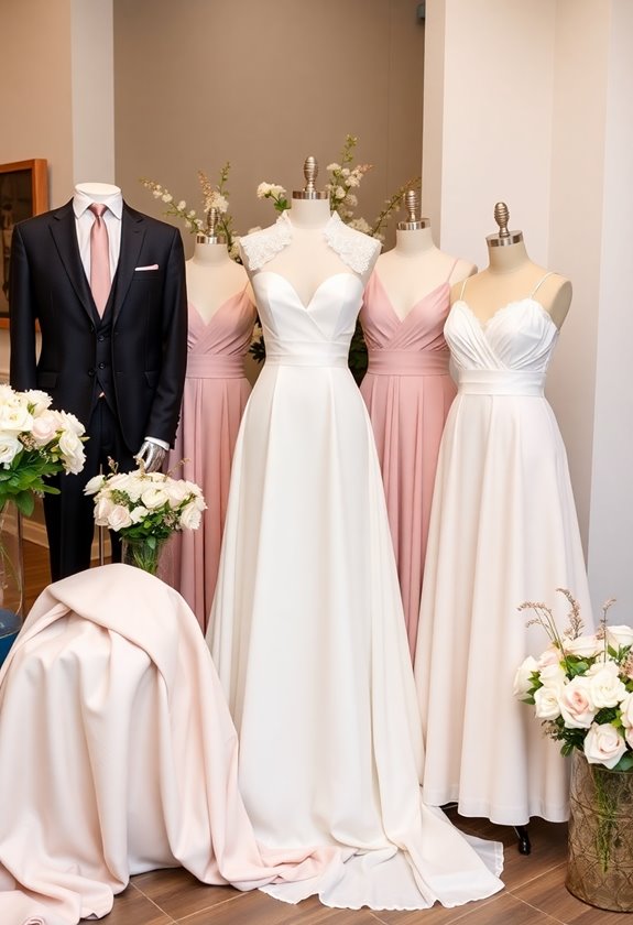 groomsmen attire complements wedding