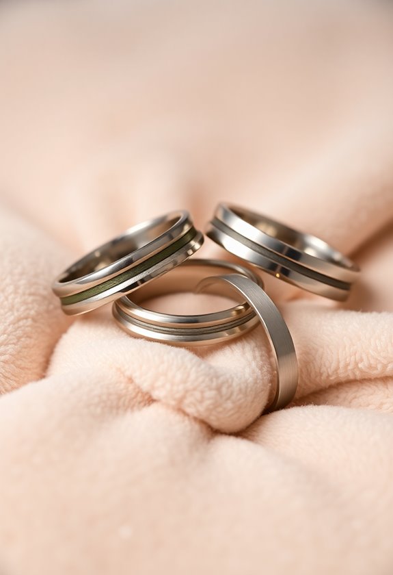 hypoallergenic titanium wedding bands