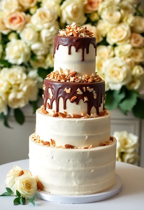 indulgent almond joy cake