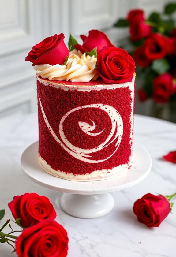 indulgent red velvet cake