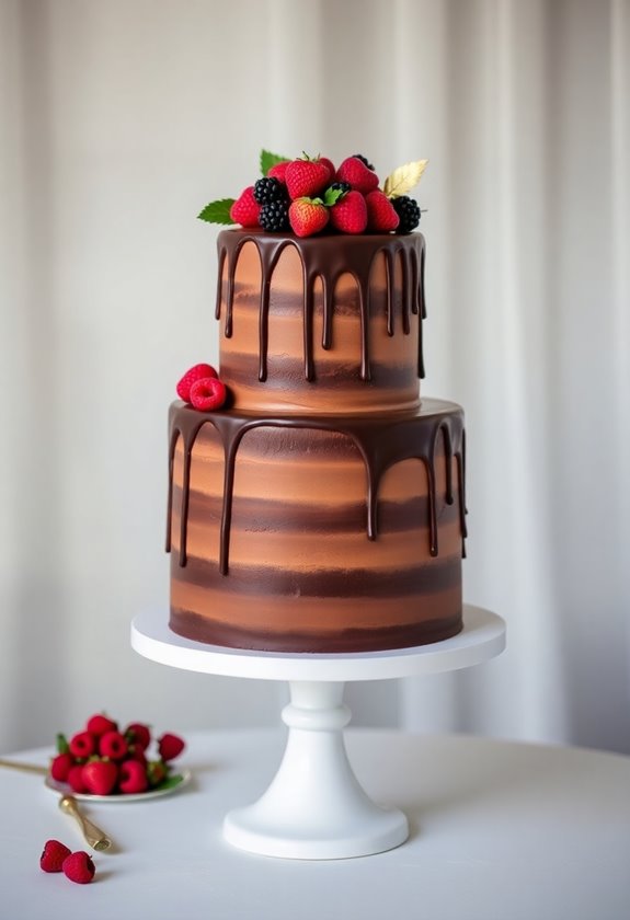 indulgent rich chocolate cake