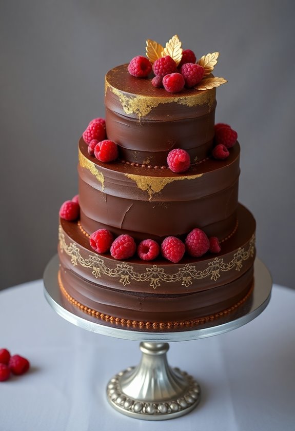indulgent rich chocolate cake