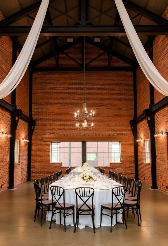 industrial chic wedding venue