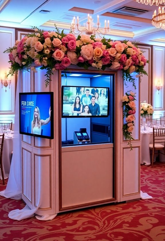 interactive wedding video booth