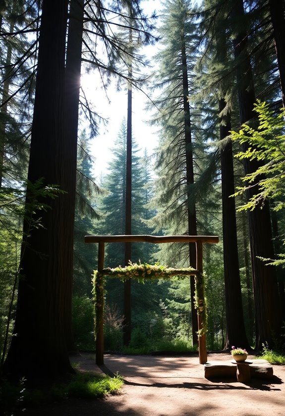 intimate forest wedding escape
