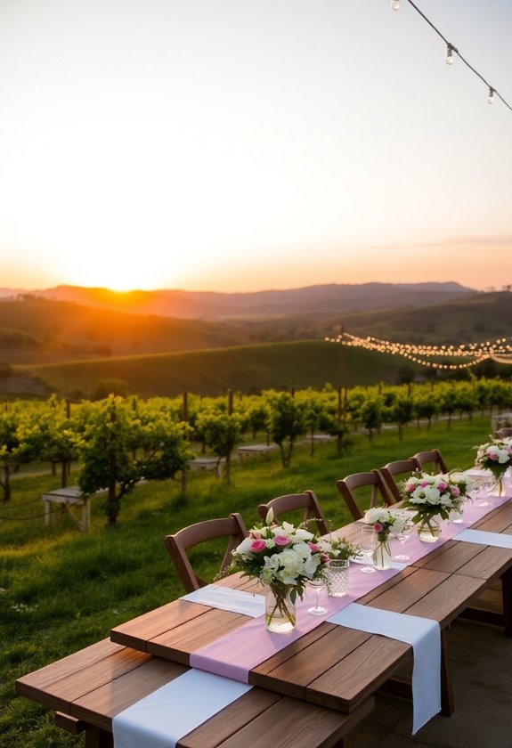 intimate vineyard wedding experience