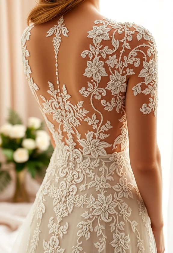 intricate embroidered wedding dresses