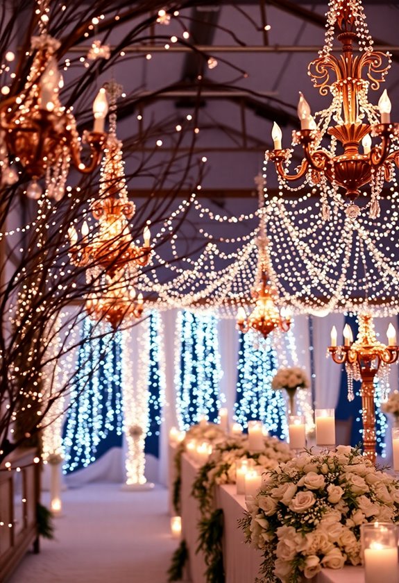 inviting winter wedding ambiance