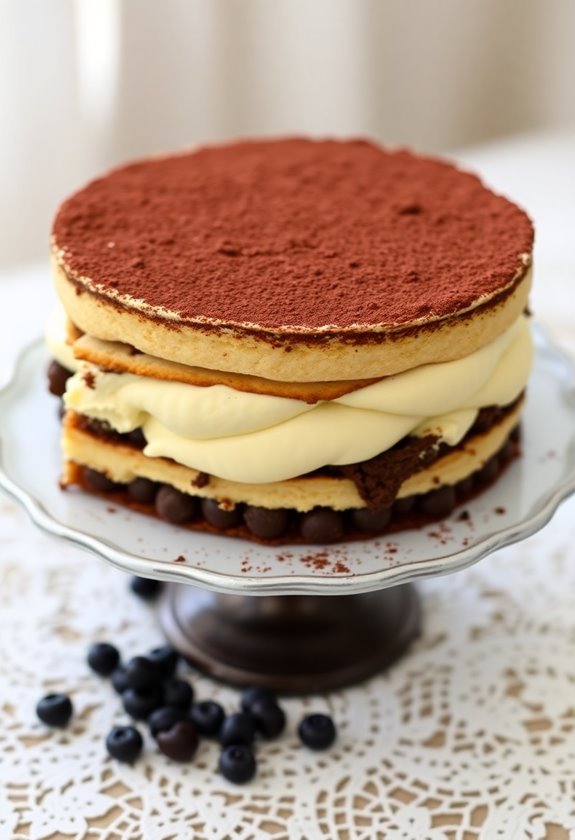 italian tiramisu wedding cake
