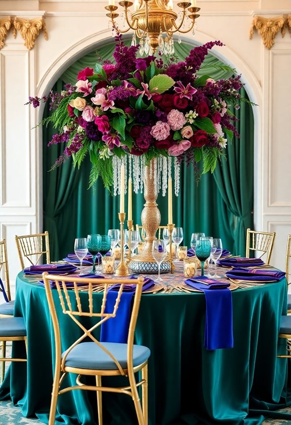 jewel tones for elegance