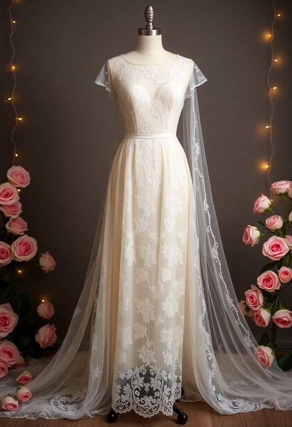 lace overlay gowns elegance