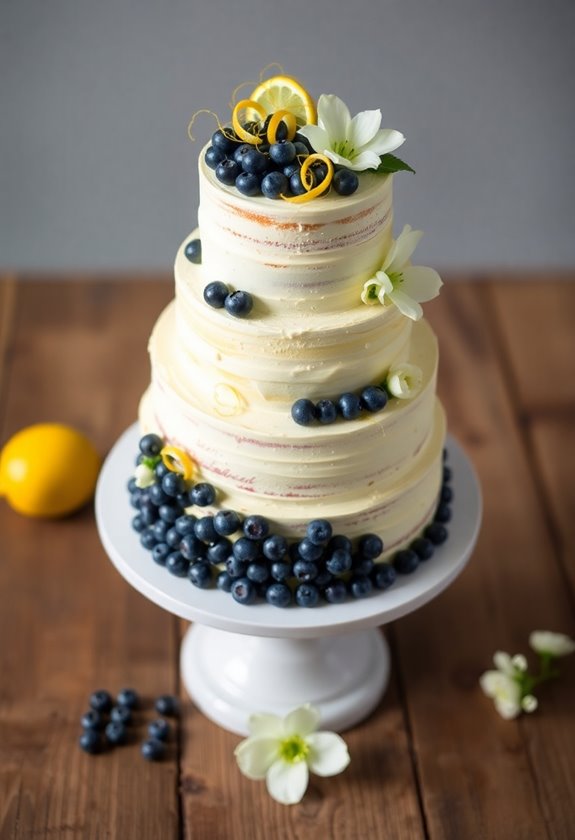 lemon blueberry wedding delight