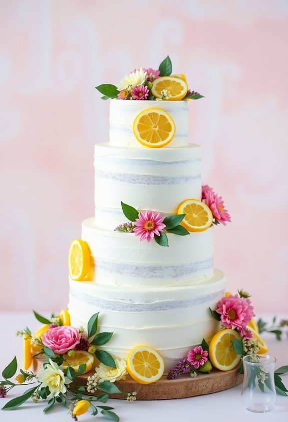 lemon zest wedding cake