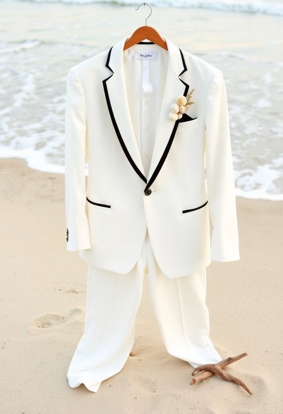 lightweight linen tuxedo comfort