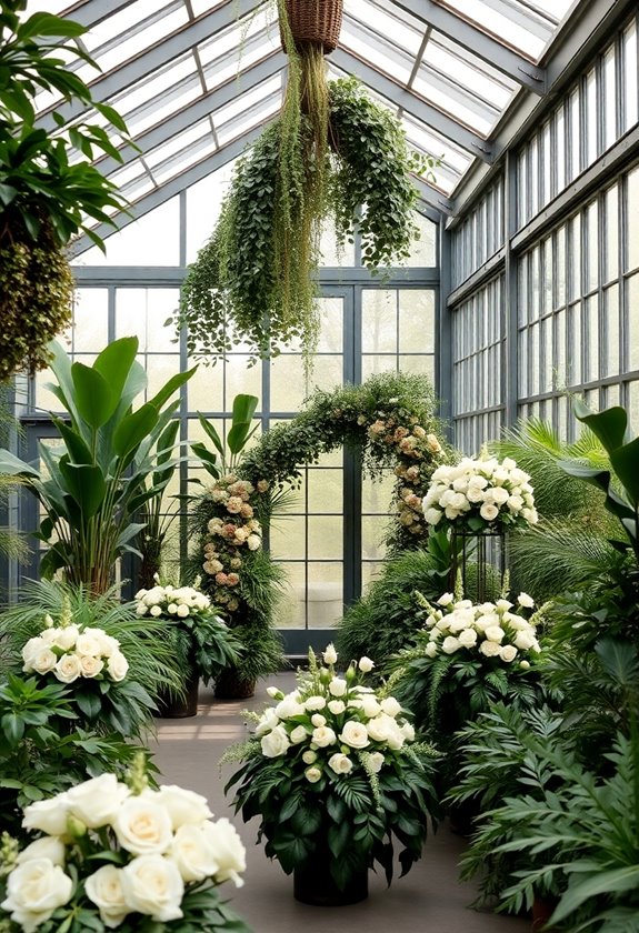 lush green wedding settings